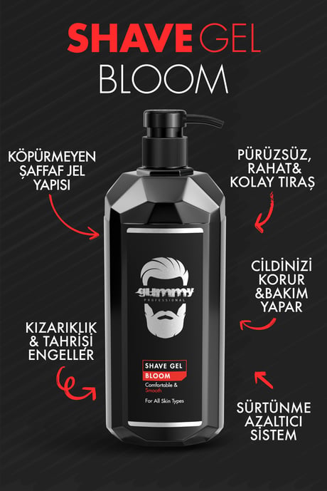 Gummy Bloom 1Kg Gummy Shave Gel - Floral Scented Shaving Gel For Smooth And Silky Skin