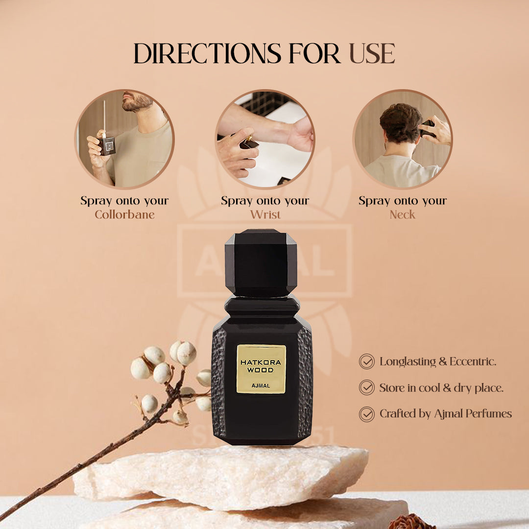 Ajmal Hatkora Wood EDP M 100ml Boxed