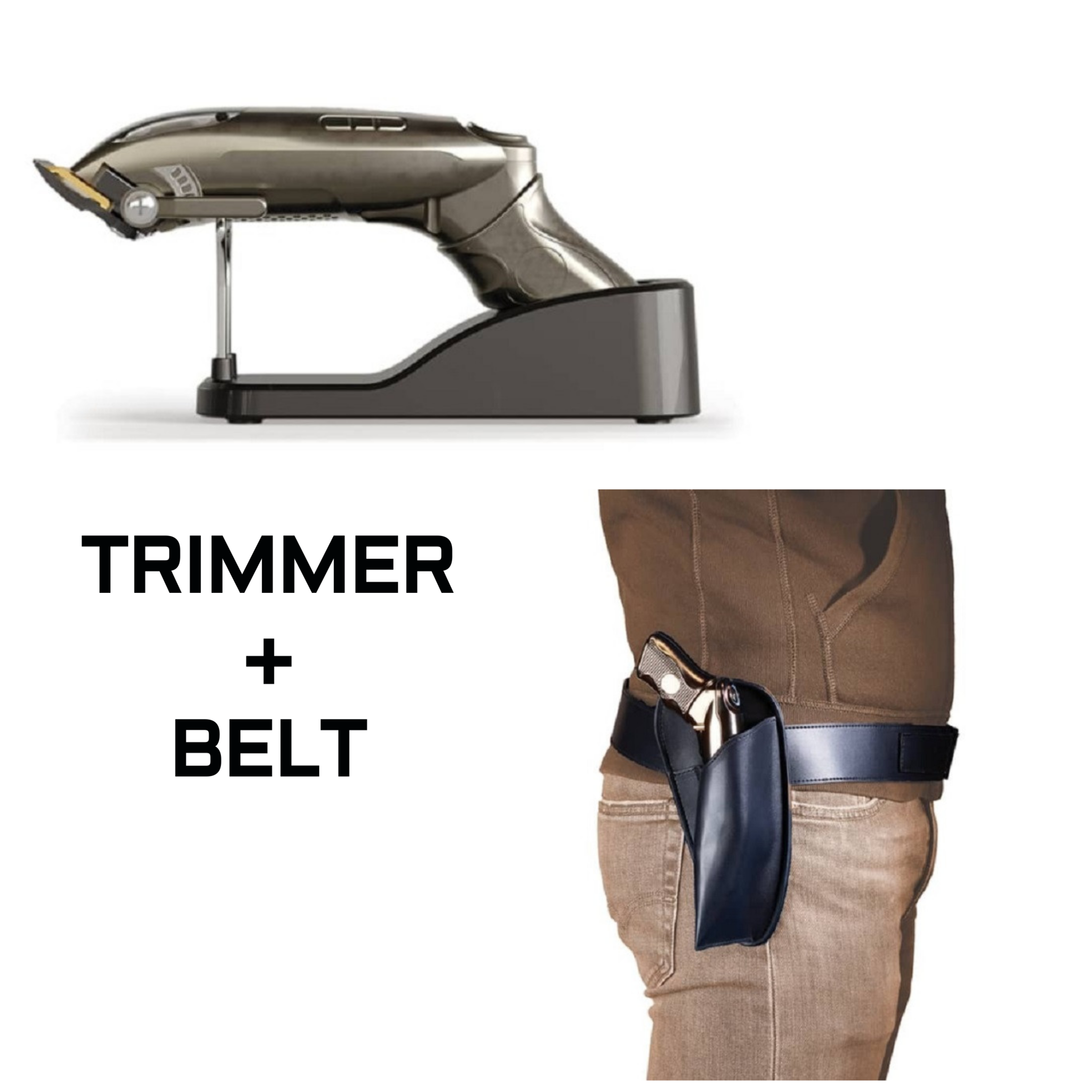 Kiepe Professional Top Gun Clipper Belt - Professional Barber Tool Organizer And Holder