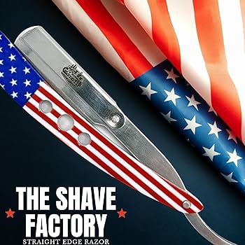 The Shave Factory Metal St Razor Bandera de Estados Unidos
