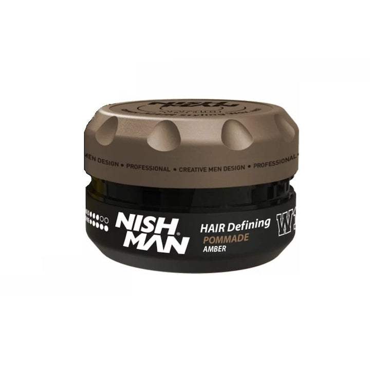 Nishman Hair Styling Wax W10 - Strong Hold Matte Finish Men'S Hair Wax