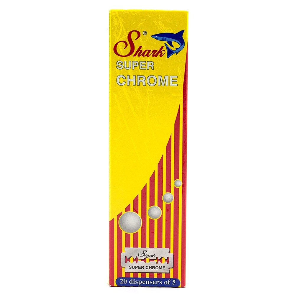 Shark Super Chrome Double Edge Blades 100Ct