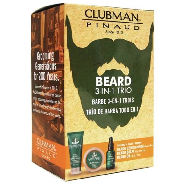 Kit de 3 piezas para barba Clubman