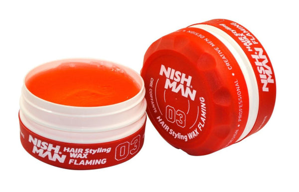 Nishman Hair Styling Wax  Flamming 03  150Ml