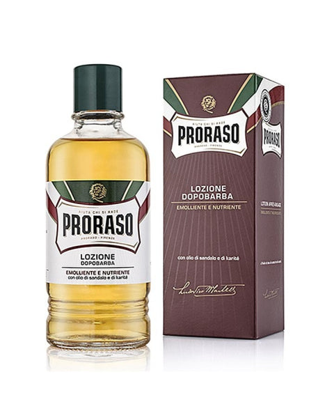 Proraso Red Aftershave Lotion With Sandalwood And Shea Butter