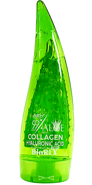 Biorlx 99% Aloe Vera Collagen And Hyarulonic Acid Gel 8.5 Oz Amazon Box