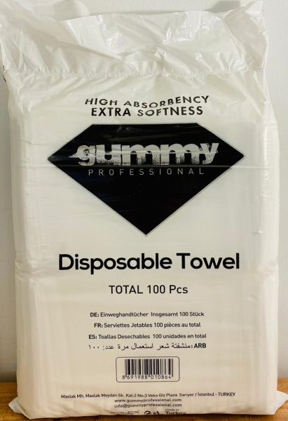 Gummy Disposable Salon Towel - 100 Ct
