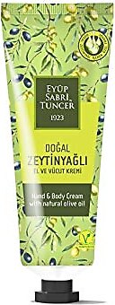 Eyup Sabri Tuncer Crème pour les mains à l'huile d'olive naturelle 50 ml