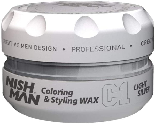Nishman Hair Premium Coloring Wax C1 Silver 100 Ml