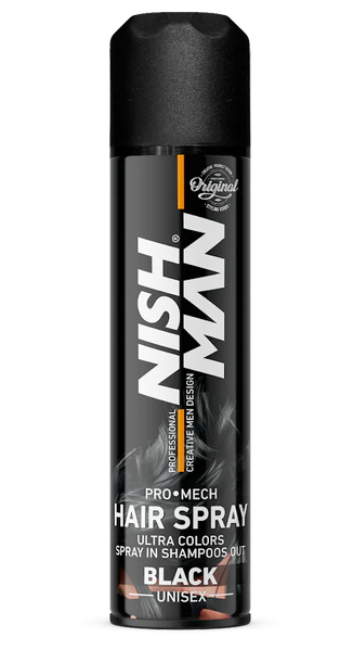 Nishman Hair Coloring Mech Spray Black Black