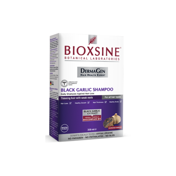 Bioxsine Dermagen Black Garlic Shampoo - Damaged Hair, Anti-Hair Loss
