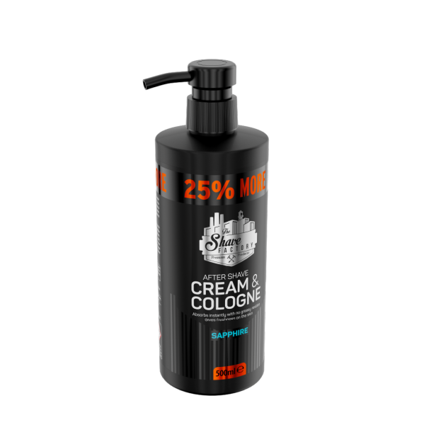 The Shave Factory Cream & Cologne 2In1 500Ml Sapphire