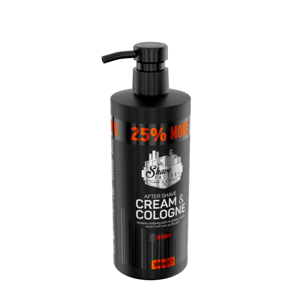 The Shave Factory Cream & Cologne 2In1 500Ml Ruby