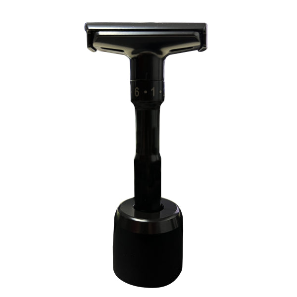 Maquinilla de afeitar de seguridad de doble filo The Shave Factory Premium - Negro