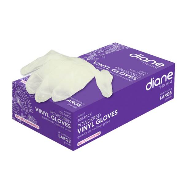 Diane D8017 Large Vinyl Powd Glove 100Ct